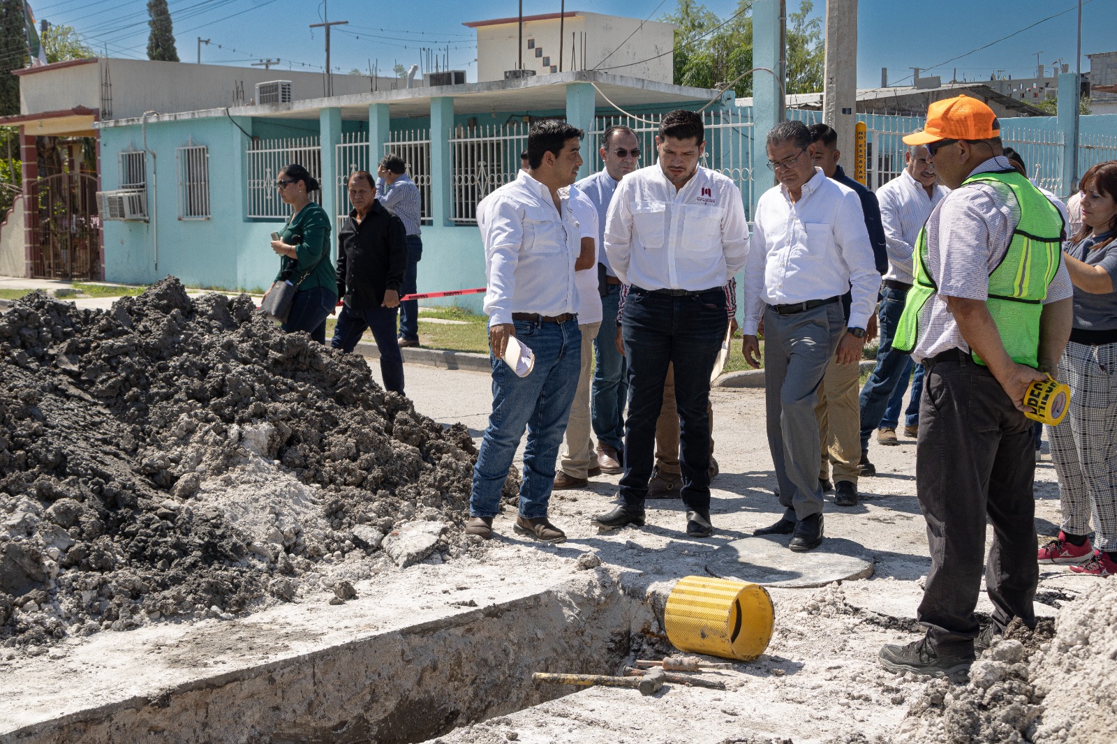 Alcalde supervisa obras de drenaje por 80 millones de pesos para 30 colonias