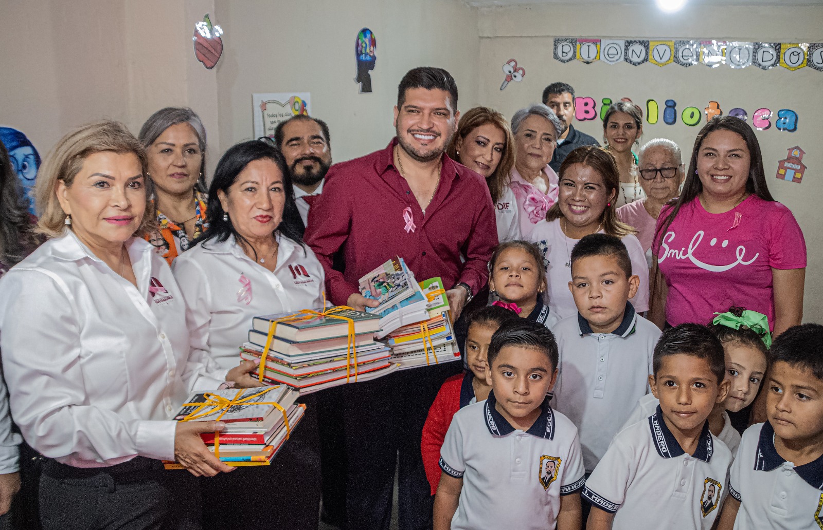 Inaguran la Biblioteca Escolar “Alberto Granados Fávila” en la escuela primaria del Ejido El Longoreño