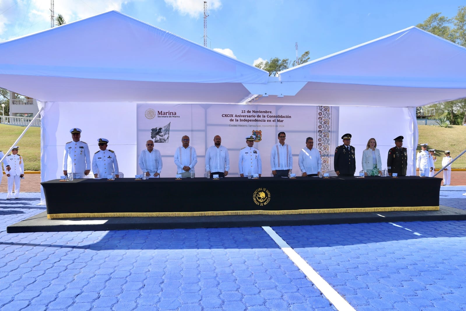 Asiste secretario general de Gobierno al 199 aniversario del “Día de la Armada de México”