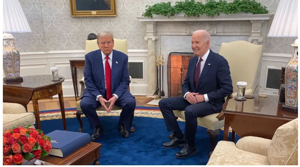 Biden felicita a Trump en reunión; el republicano agradece una transición ordenada