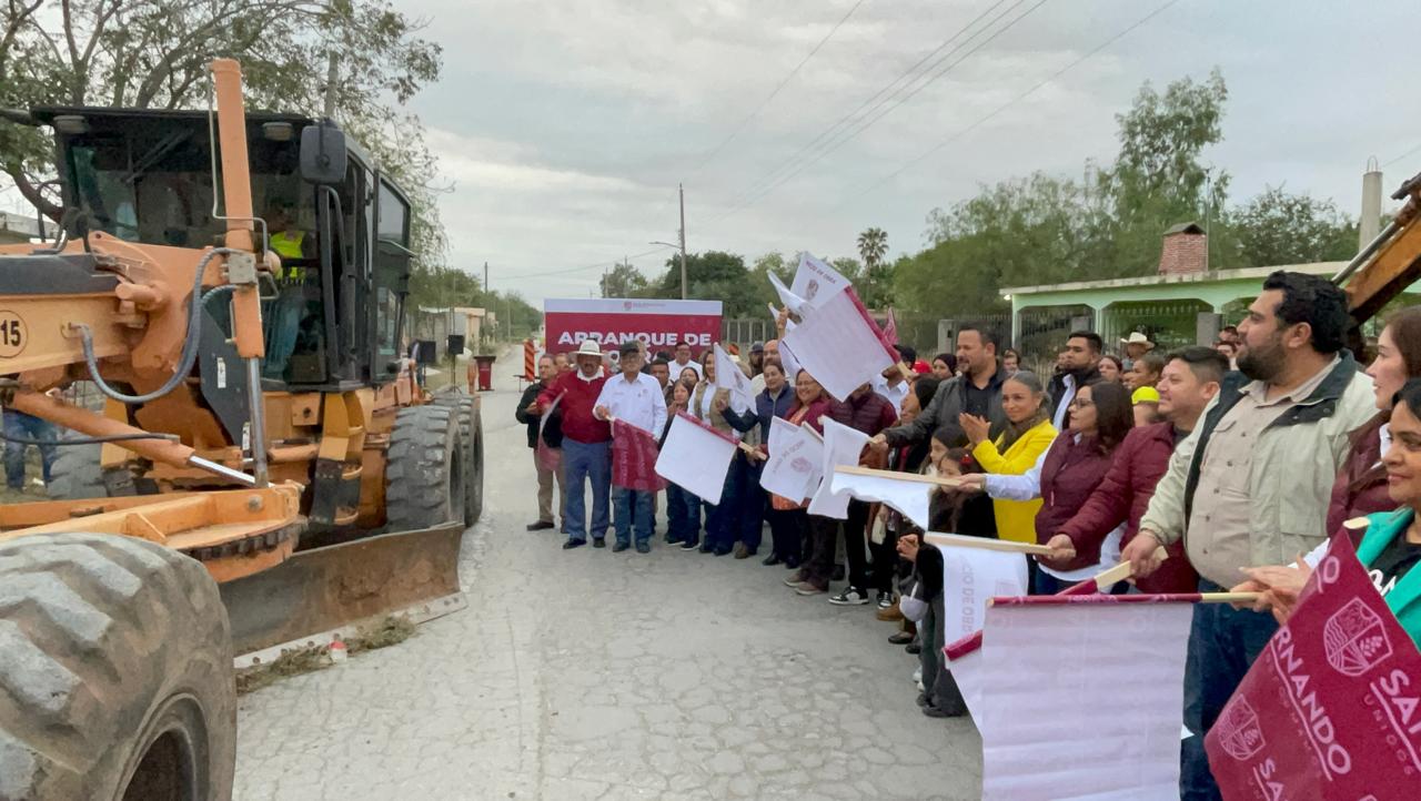 Dan banderazo arranque de obra en San Fernando