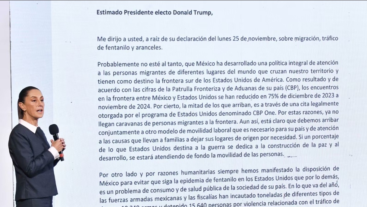 ‘70% de las armas ilegales provienen de EU’: Sheinbaum a Trump sobre aranceles a México y Canadá