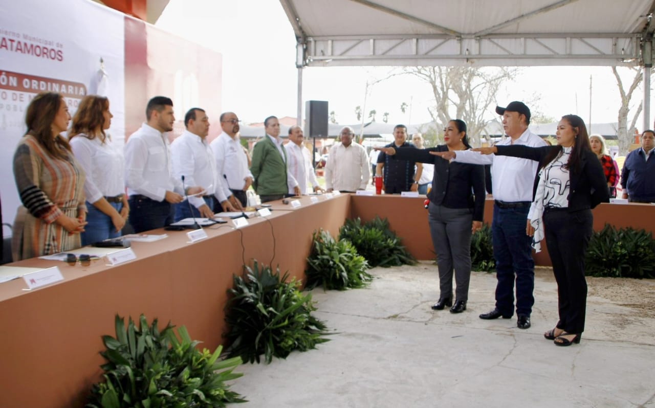 Cabildo de Matamoros toma protesta a los nuevos delegados municipales