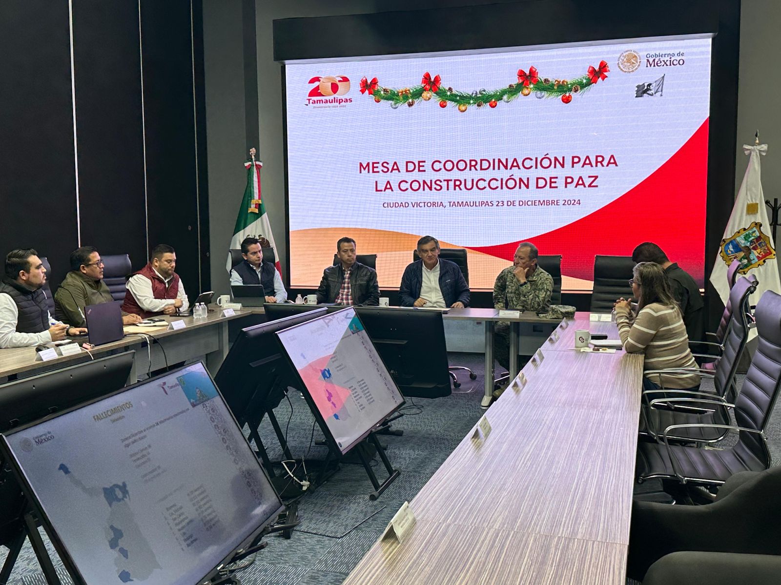 Instruye Gobernador reforzar operativos para unas fiestas navideñas en paz