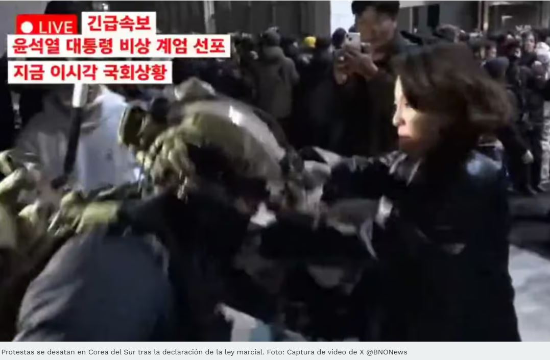 Embajada de México en Corea del Sur pide a connacionales mantener la calma y estar informados tras ley marcial