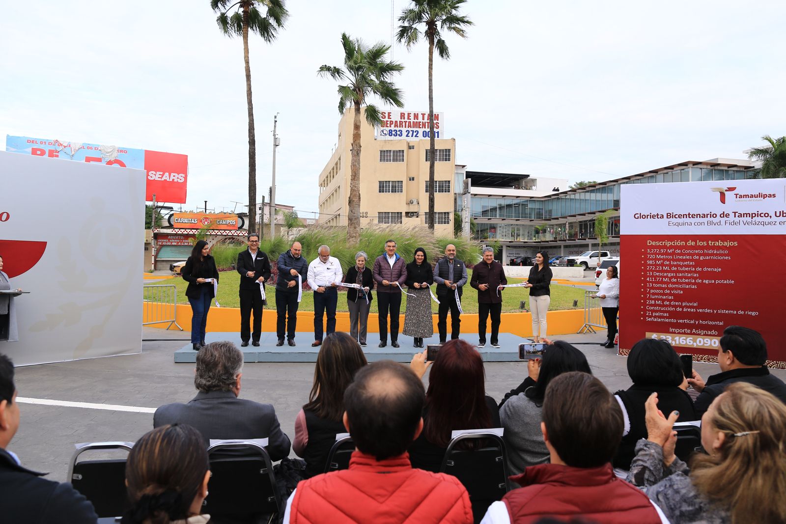 Destino Gobierno de Tamaulipas 3 mil MDP a obra pública Américo