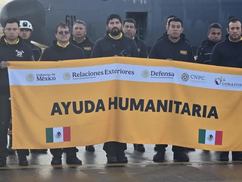 Sale ayuda humanitaria de México hacia LA, por incendios