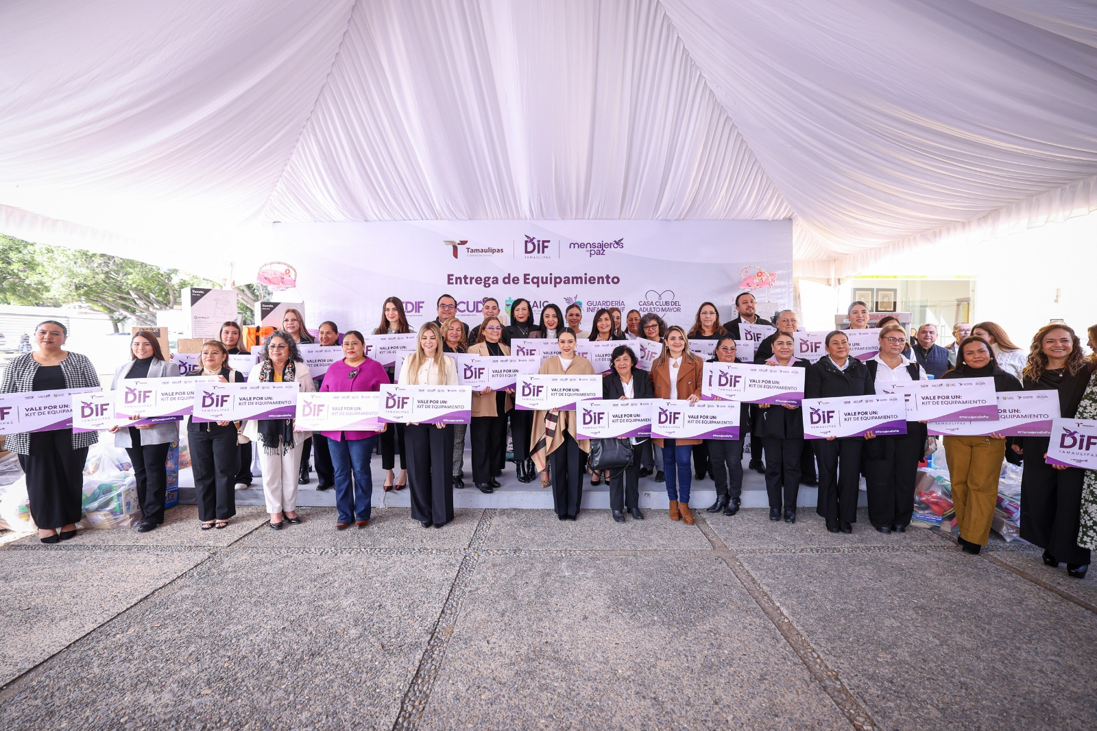 Entrega DIF Tamaulipas más de 9 mil apoyos a los DIF municipales