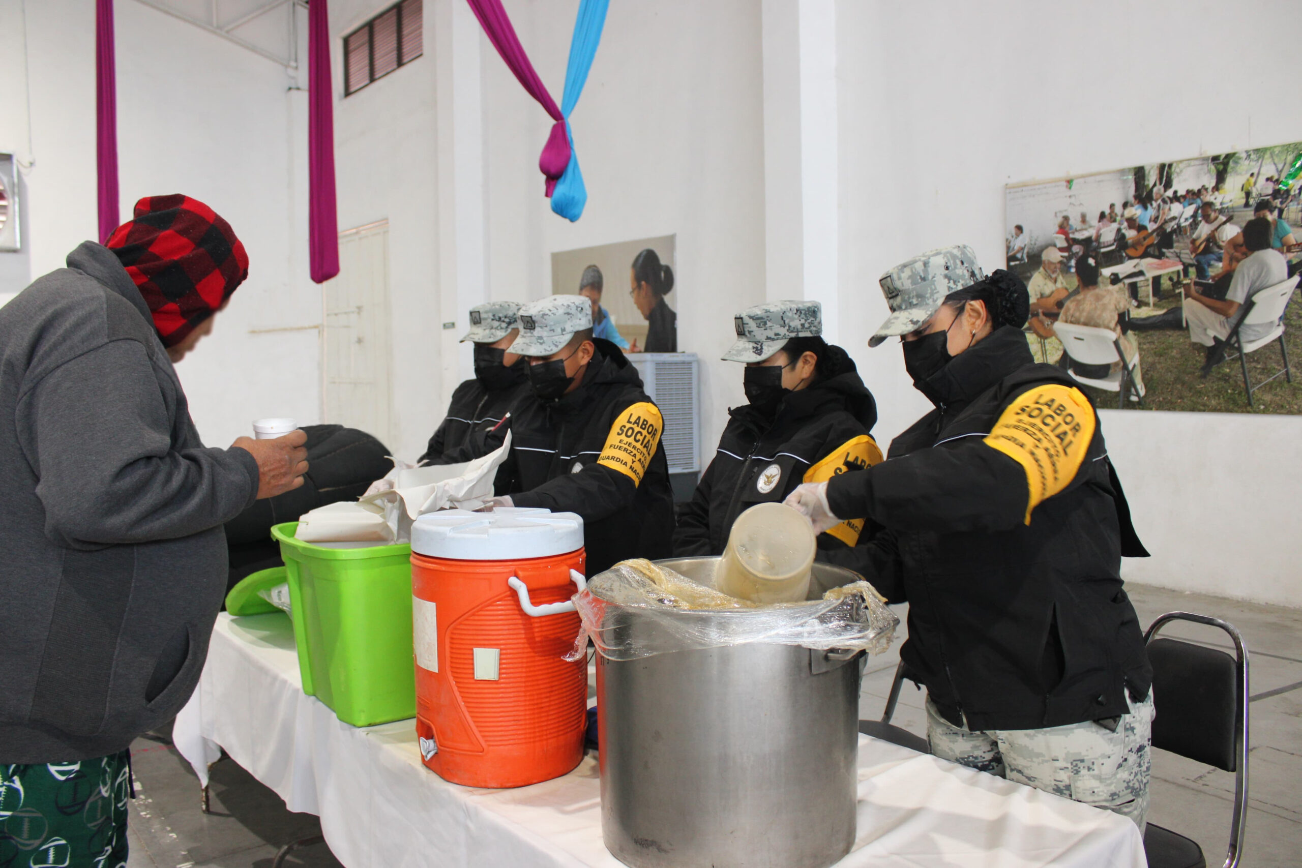 GUARDIA NACIONAL REALIZA LABOR SOCIAL POR LA SEGUNDA TORMENTA INVERNAL