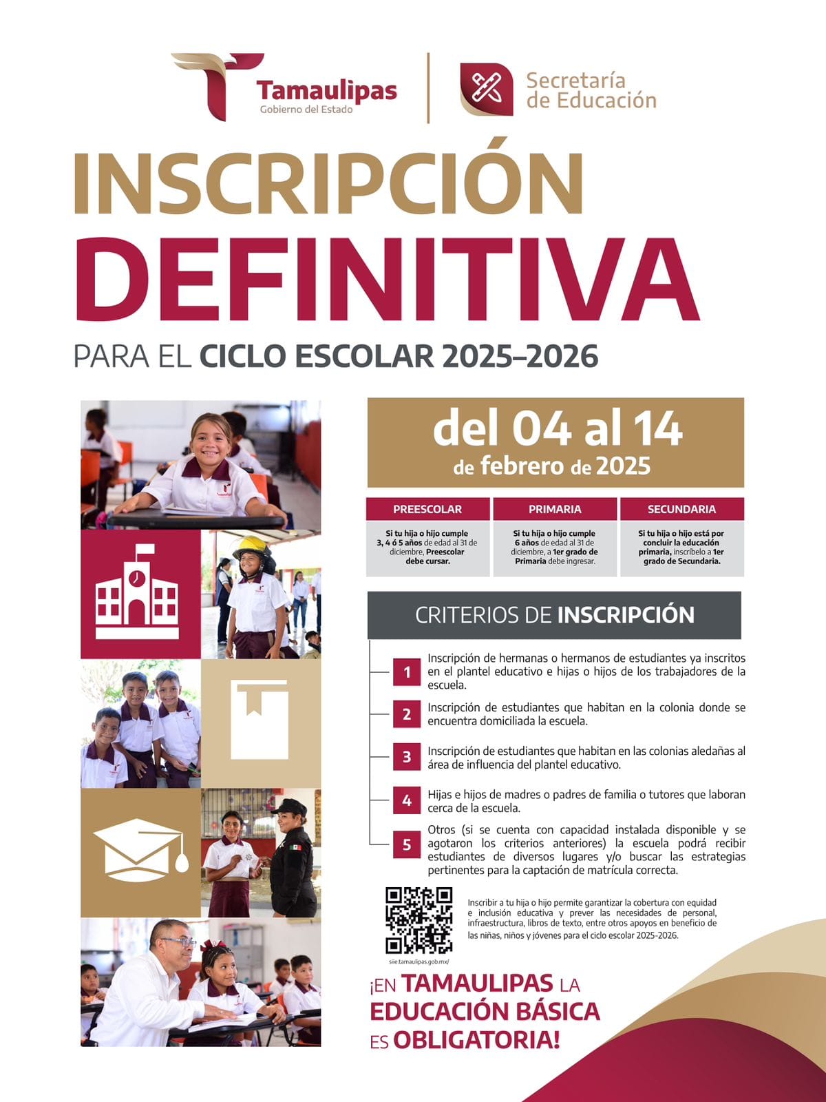 Invita SET a inscribir a niñas y niños a educación básica para el ciclo escolar 2025-2026