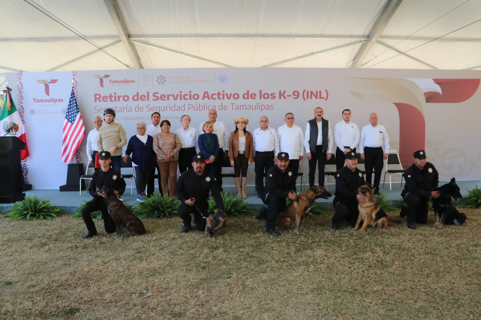 JUBILAN A PERROS POLICÍAS EN TAMAULIPAS