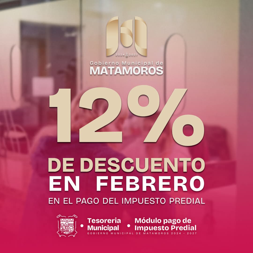 Durante Febrero; Descuento del 12% en Pago del Predial: Beto Granados