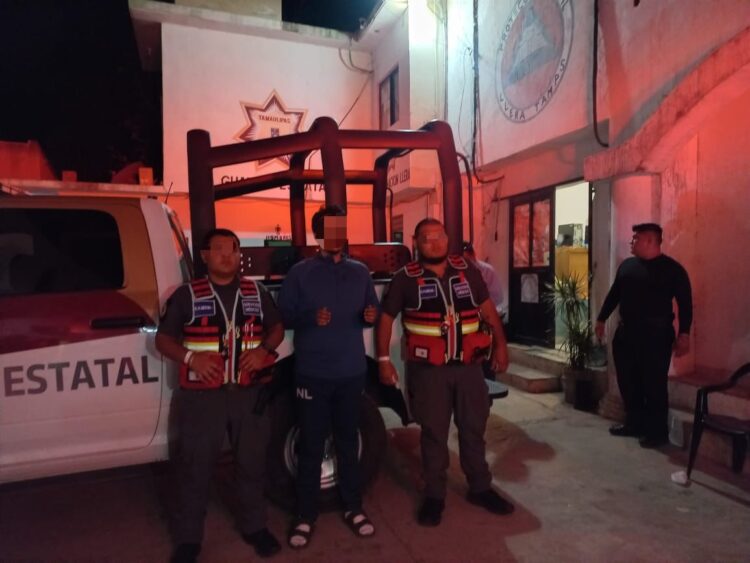 Guardia Estatal de Tamaulipas localiza y resguarda a ciudadano reportado como extraviado