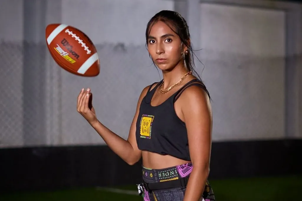 La mexicana Diana Flores, orgullosa de ser símbolo de flag football para JJ.OO. de 2028