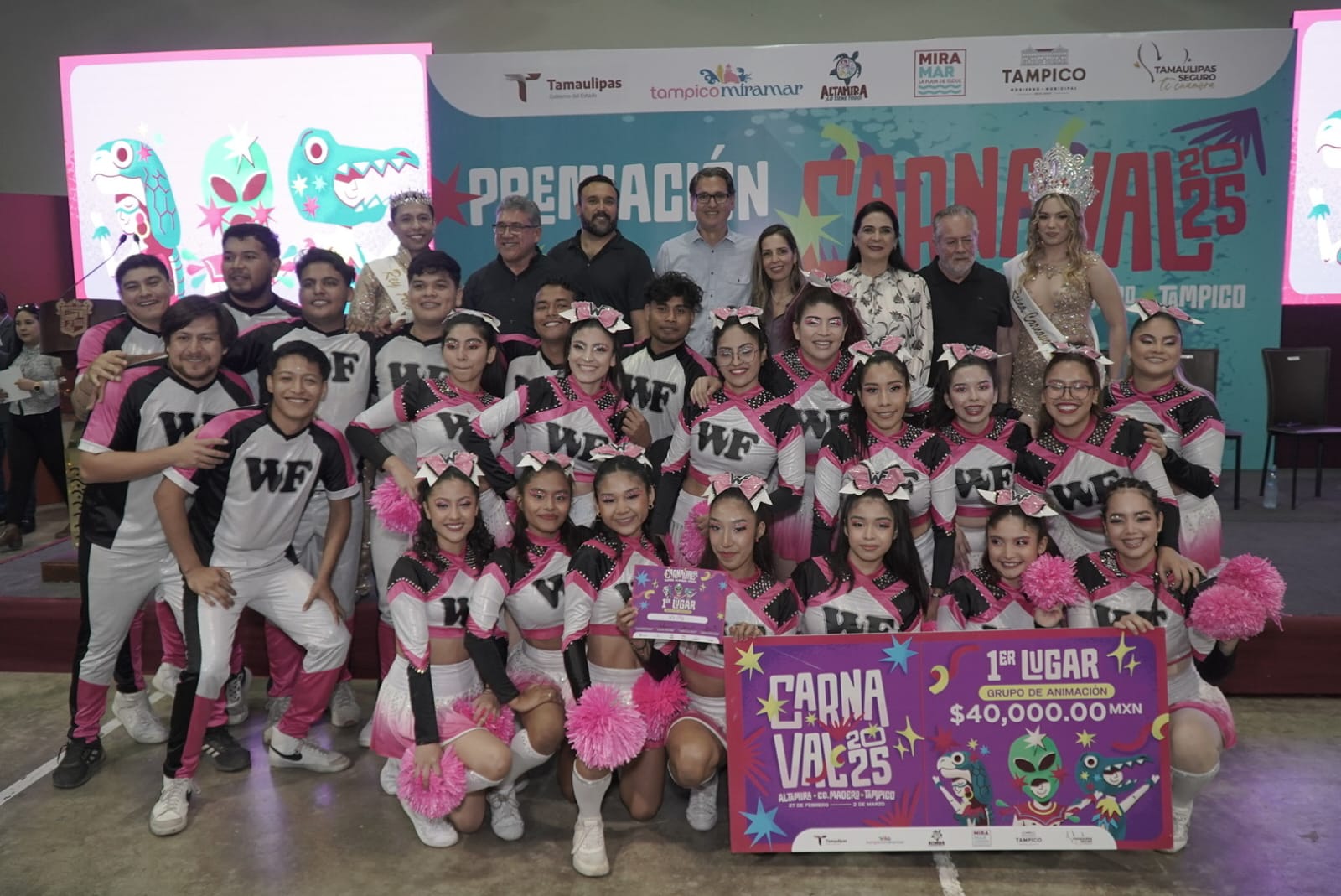 Entregó Secretaría de Turismo 1.3 mdp a lo mejor del Carnaval Tamaulipas 2025