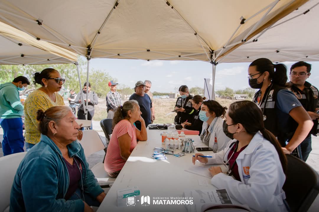 Gobierno de Matamoros lleva brigada de salud a la Amp. Abelardo de la Torre