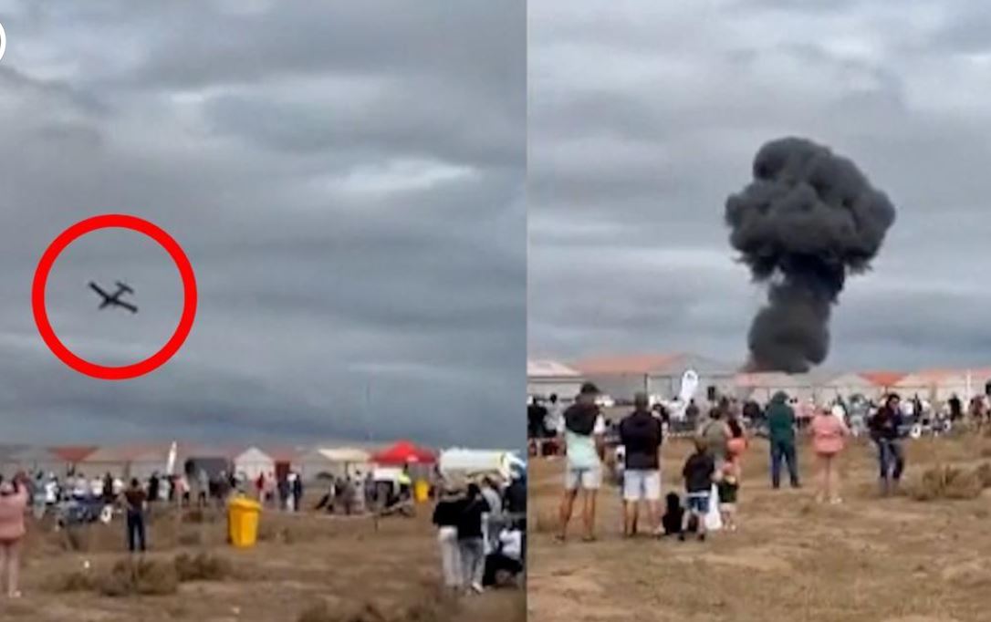Piloto muere en accidente durante espectáculo aéreo en Sudáfrica
