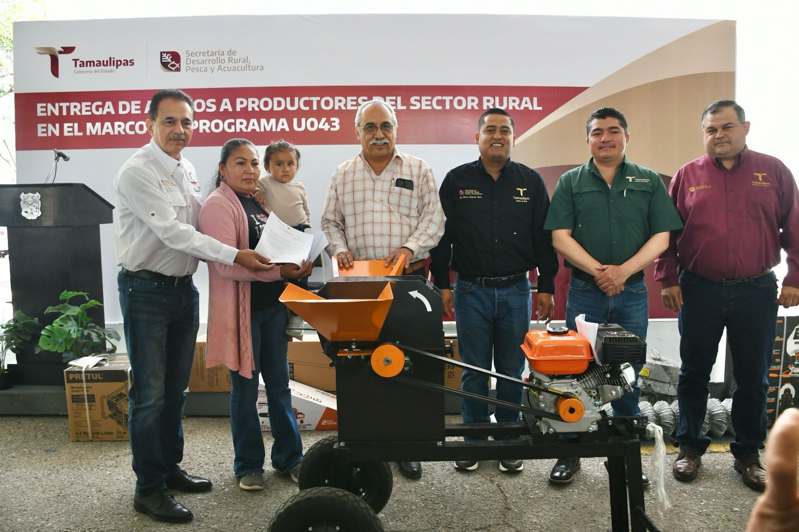 Impulsa Gobierno de Tamaulipas al campo con entrega de implementos agrícolas