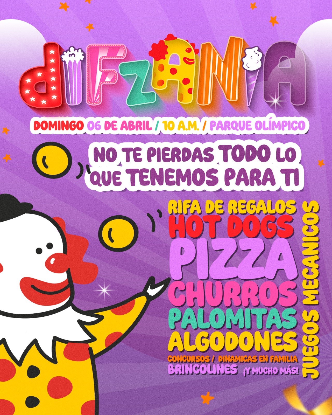Diversión y muchas sorpresas prepara DIF Matamoros en DIFZANIA