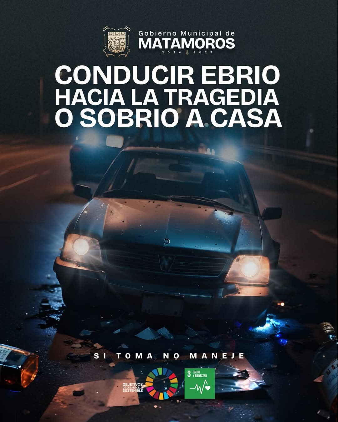 Exhorta alcalde Beto Granados a evitar el alcohol al volante