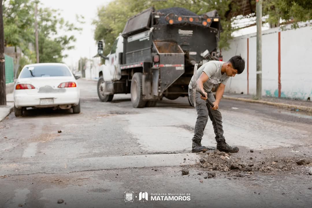 El programa Calle A Calle continúa transformando la infraestructura vial de Matamoros
