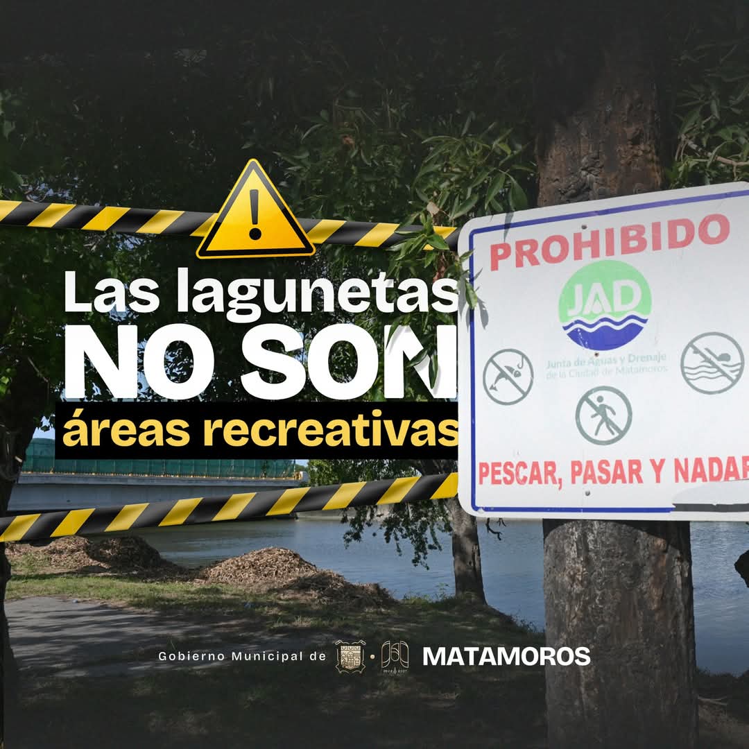 Multas y arresto por entrar a lagunetas en Matamoros