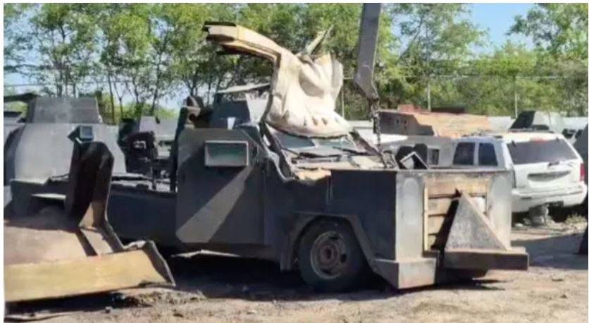 FGR Destruye 32 “Monstruos” Blindados en Reynosa, Tamaulipas