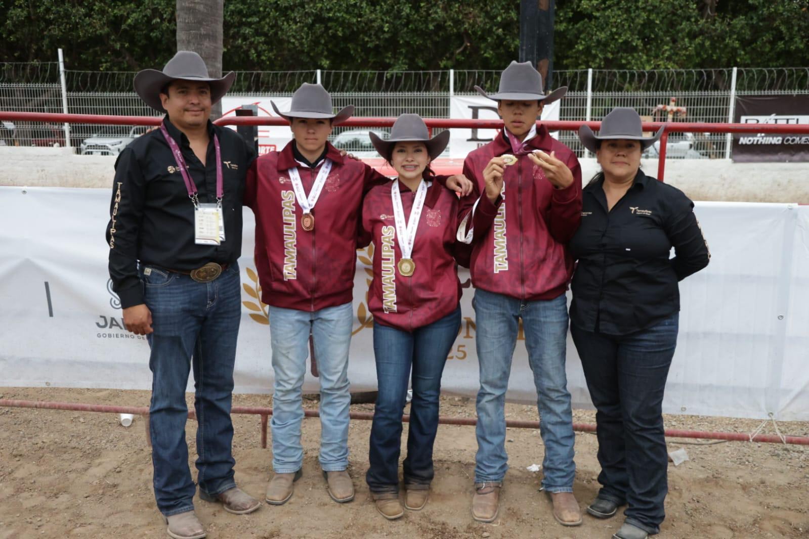 Arranca Tamaulipas con fuerza en el rodeo 3 oros y 1 bronce en CONADE 2025