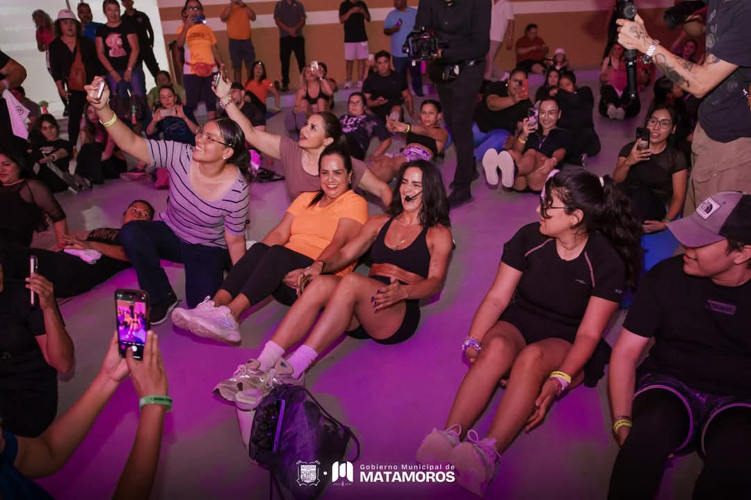 Éxito total en la jornada de “Cardio emocional” con Bárbara de Regil en Matamoros