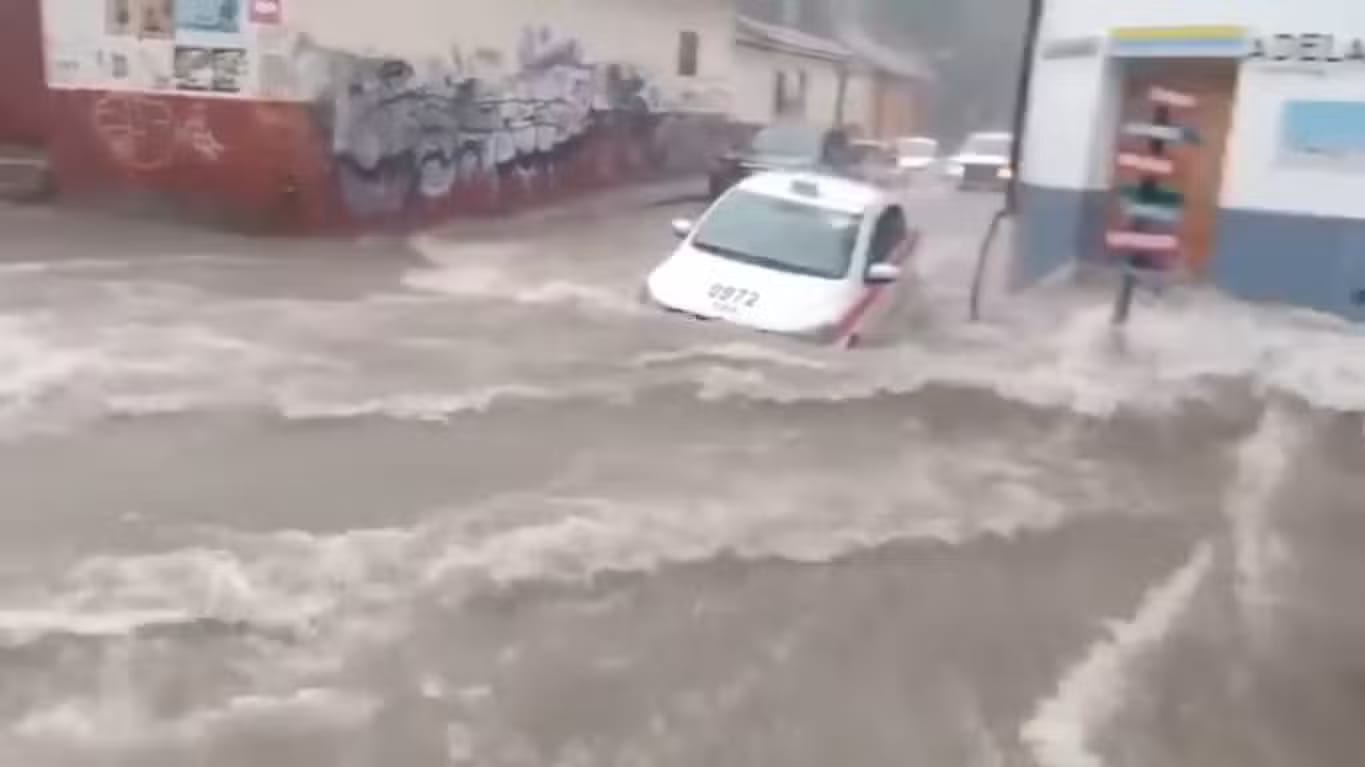 Lluvias dejan un muerto e inundaciones en San Cristóbal de las Casas