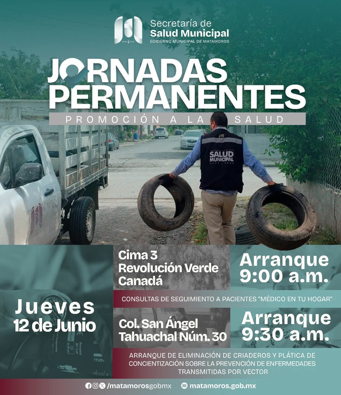 Gobierno municipal sigue promoviendo la salud en Matamoros