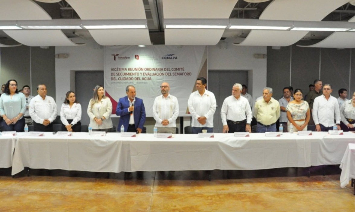 Presenta Secretaría de Recursos Hidráulicos actualización de los colores del Semáforo del Cuidado del Agua para Tamaulipas con vigencia en junio