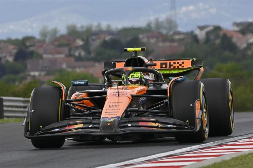 McLaren domina la primera práctica en Hungría con Lando Norris al frente
