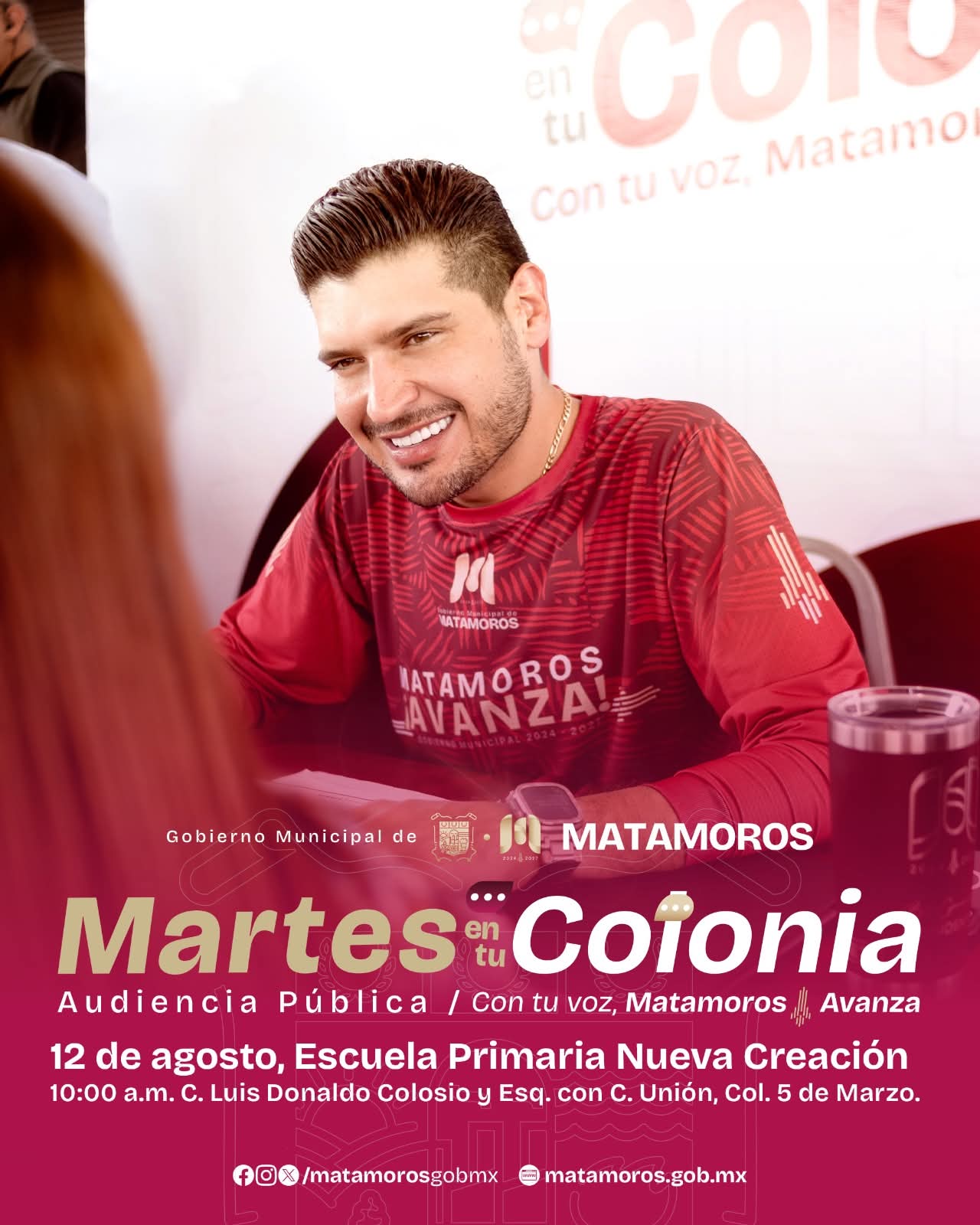 Invita gobierno municipal a participar en la audiencia pública “Martes en tu colonia”