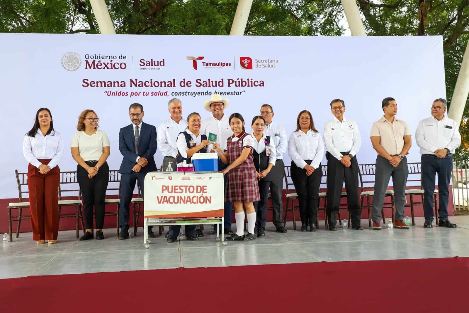 Supera Tamaulipas meta establecida en Semana Nacional de Salud Pública 2025