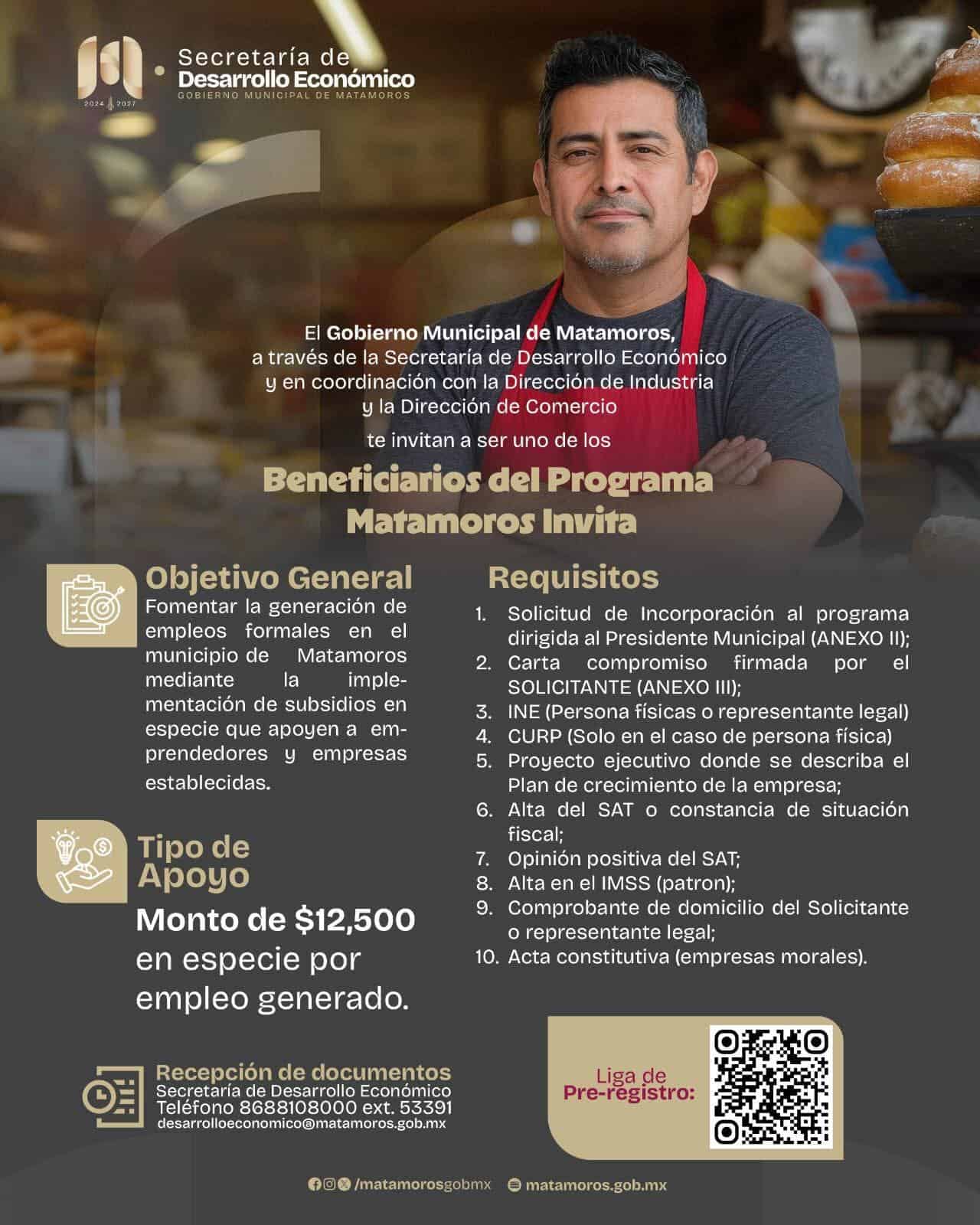 Gobierno Municipal respalda a negocios locales con “Matamoros Invita”