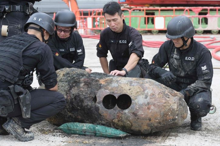 Una Bomba de la Segunda Guerra Mundial Obliga a Evacuar a 6,000 Personas en Hong Kong