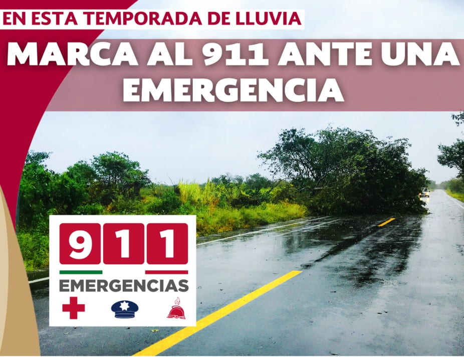 Protección Civil Tamaulipas emite aviso por presencia y continuidad de lluvias en la entidad