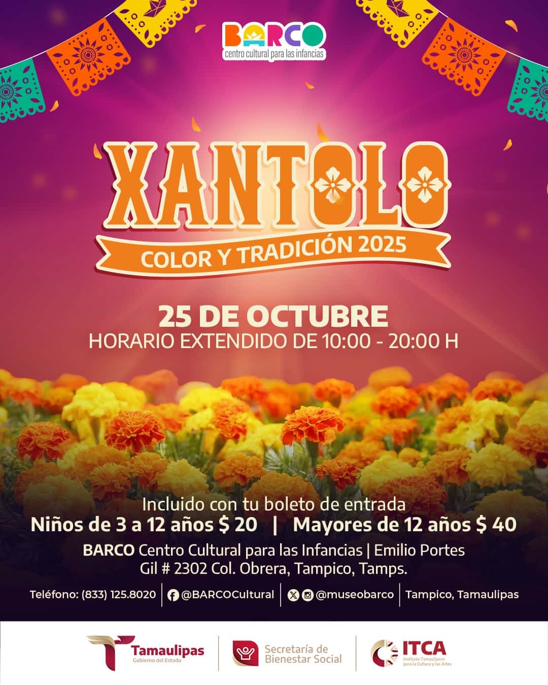 Invita ITCA a celebrar las tradiciones de Día de Muertos en BARCO, Centro Cultural para las infancias