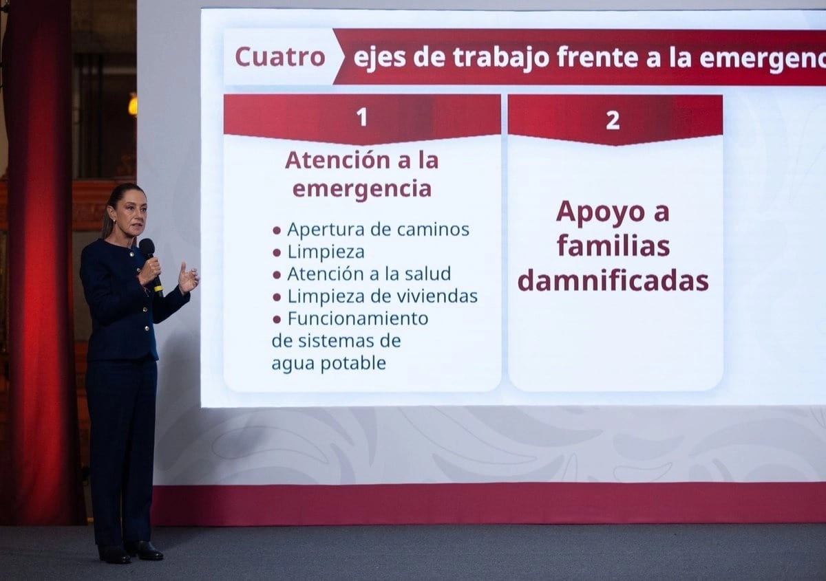 Anuncia Presidenta Sheinbaum Apoyo Inicial de 10 mil Millones de Pesos para Damnificados
