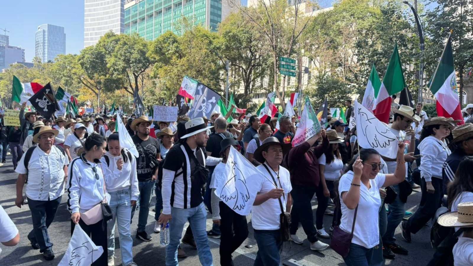 Protesta Masiva Contra Inseguridad y Gobierno de Sheinbaum