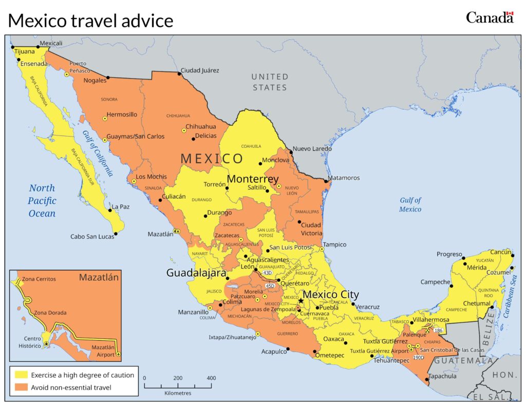 Canadá emite alerta de viaje para México por inseguridad; Sheinbaum responde: “México está de moda”