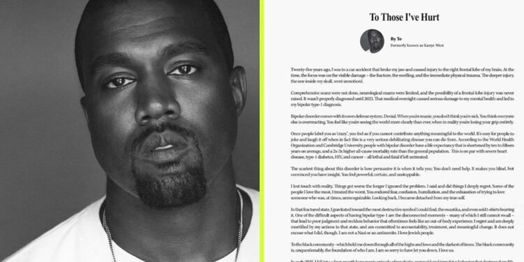 Kanye West se disculpa públicamente por declaraciones antisemitas y habla de su salud mental antes de conciertos en CDMX
