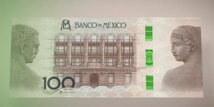 Banxico lanza billete conmemorativo de 100 pesos por su centenario