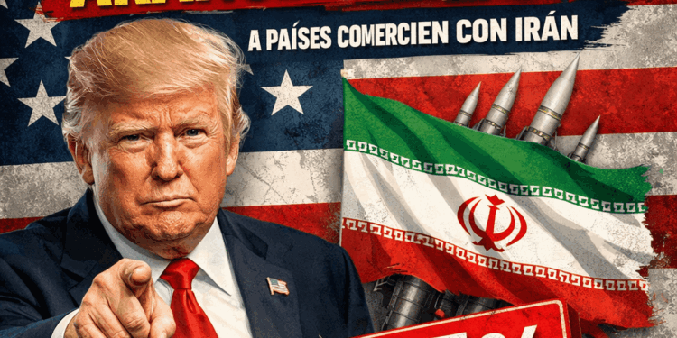 Trump impone arancel del 25% a países que comercien con Irán