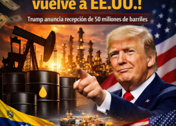Petróleo venezolano vuelve a EE.UU.: Trump anuncia recepción de 50 millones de barriles