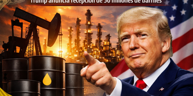 Petróleo venezolano vuelve a EE.UU.: Trump anuncia recepción de 50 millones de barriles