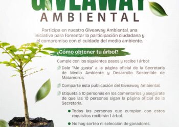 Gobierno de Beto Granados impulsa Giveaway Ambiental para fortalecer un Matamoros más verde