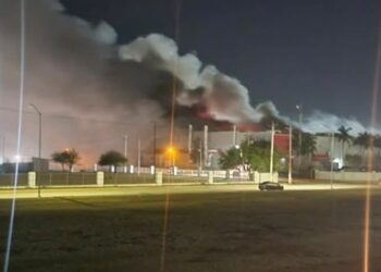 Tragedia en Matamoros: Incendio consume planta de Spellman
