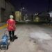 Alcalde de Matamoros supervisa rehabilitación de la calle Abasolo en la zona centro